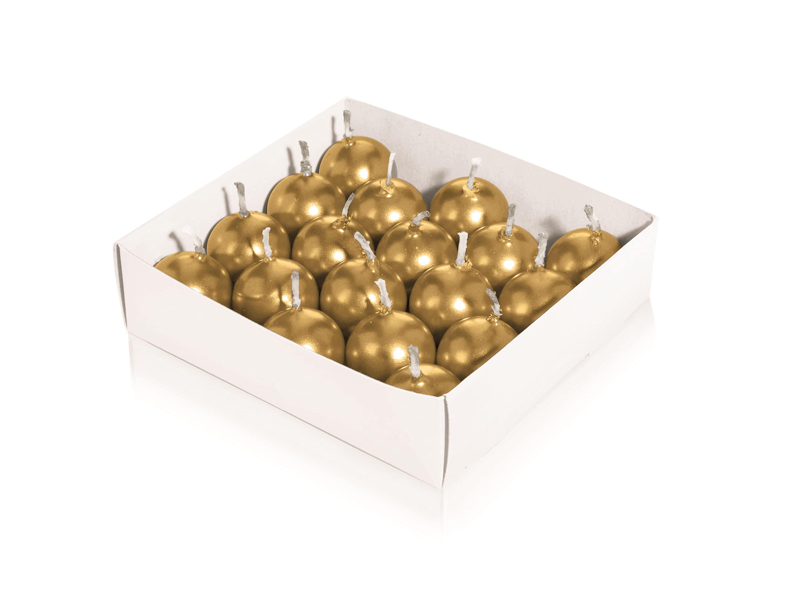 18 X Candela sfera laccato 28 mm (oro)