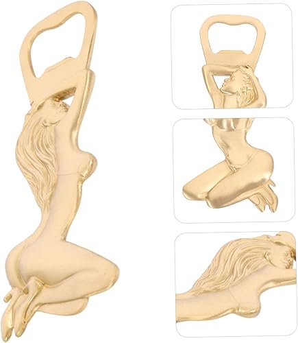 Miniatura 8 de Zerodeko Abrebotellas de latón con forma de dama desnuda, abrebotellas de cerveza de metal, abrebotellas de cerveza de metal, abridor de tapa de