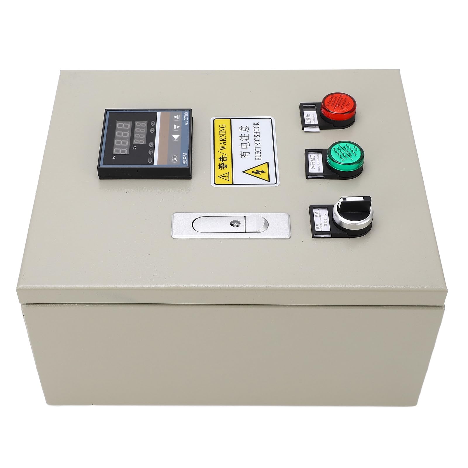 Temperaturrelais für BBQ Warmwasserbereiter Pulverschichtofen intelligenter Temperaturregler mit 1 Thermoelement 220 VAC 18 A inkl 2 Anleitungen präziser Raucher und Wa