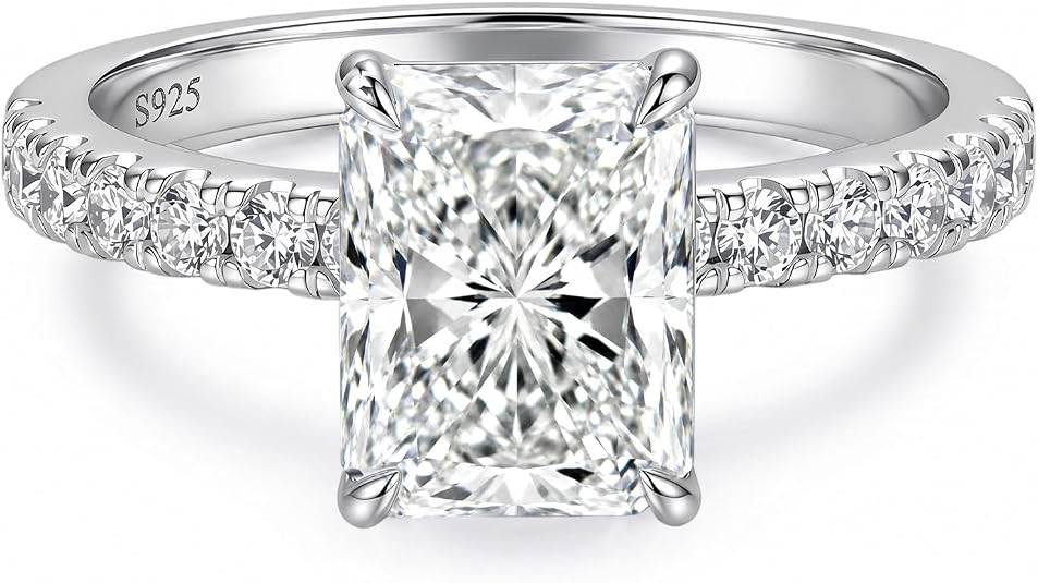 Top 12 Best Moissanite Engagement Rings That Sparkle Most 21 61ZbZbc+VkL. AC SY535