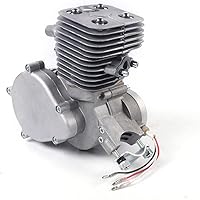 Vista 5 de TFCFL Motor de gasolina de gasolina de 100 cc 2 tiempos motor motorizado bicicleta scooter conjunto completo 100cc bicicleta motor kit 2 tiempos