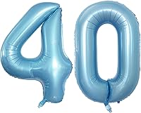 Vista 117 de GOER Globos con el número 80 para decoraciones de fiesta de cumpleaños número 80, globos de helio de aluminio jumbo de 42 pulgadas para 80 Oro rosa