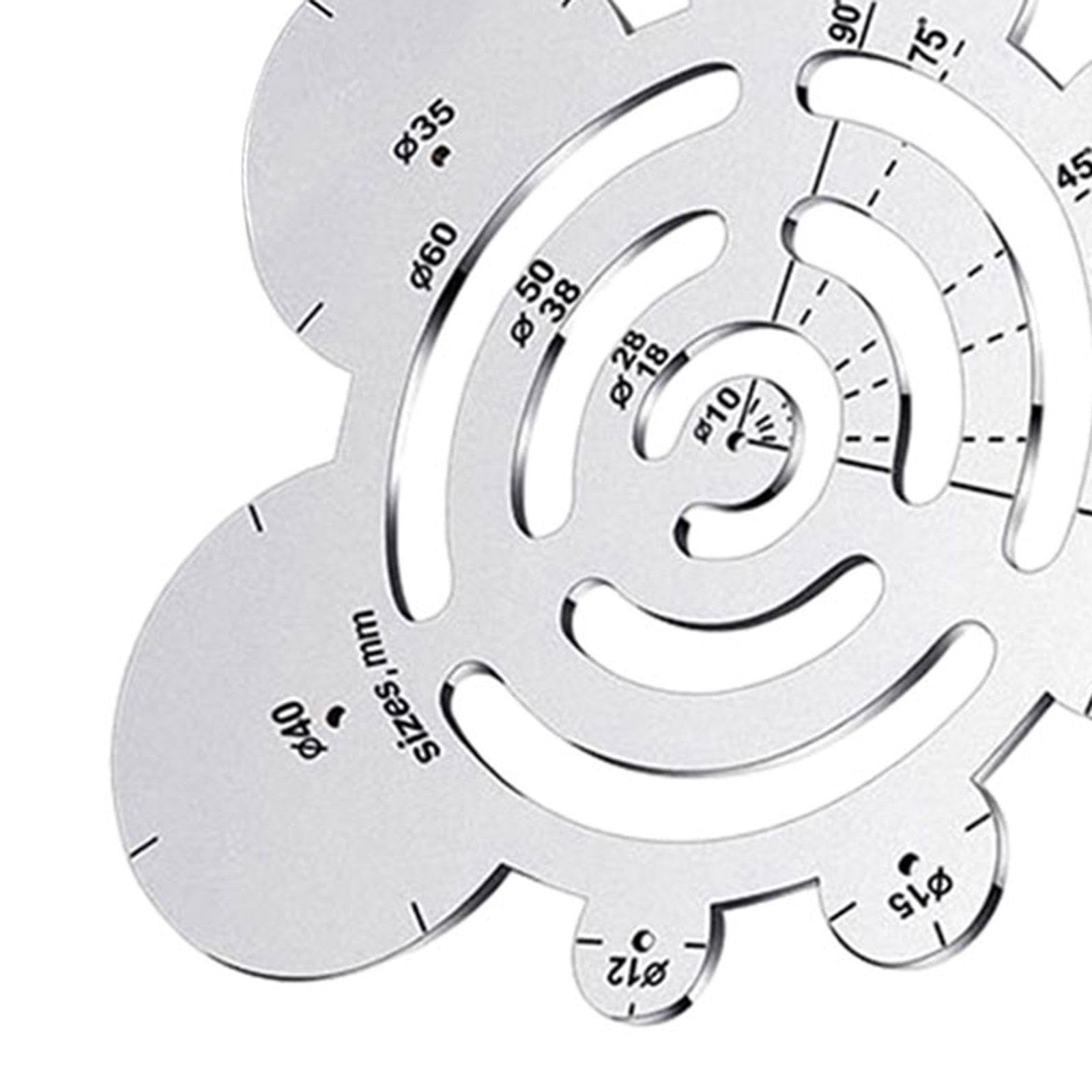 5 set di 2 righelli da disegno fai da te in pelle per lavori in pelle accurati righelli da taglio gadget