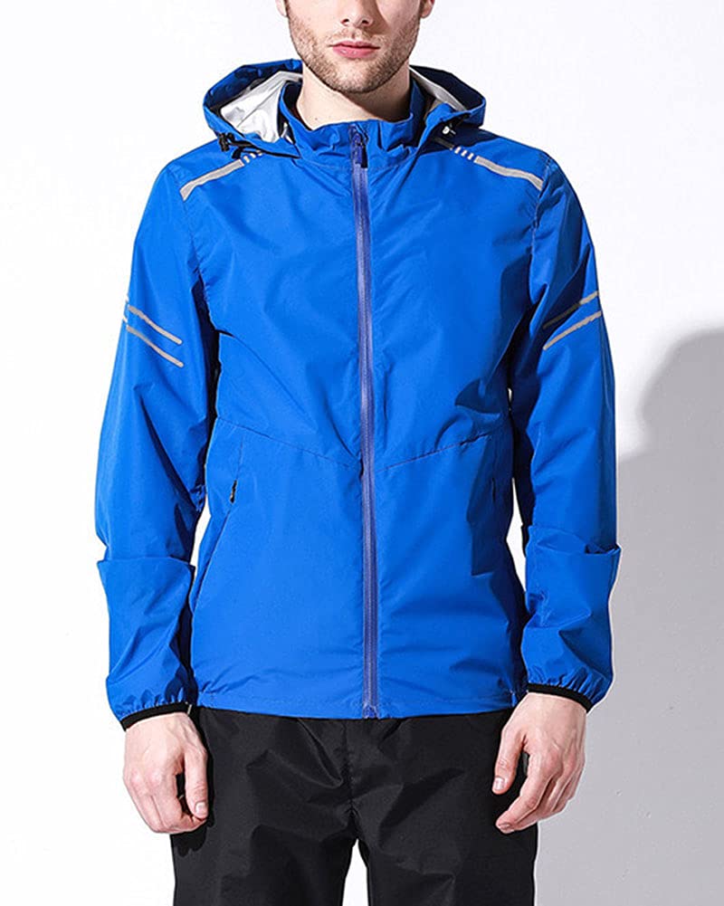 GUOCU Unisex Leicht Trainingsanzug Gewichtsverlust Laufen Fitness Kletter anzug Lange Ärmel Trainingsjacken & Hosen Sport Saunaanzug Schwitzanzug Abnehmen Fitness Anzug