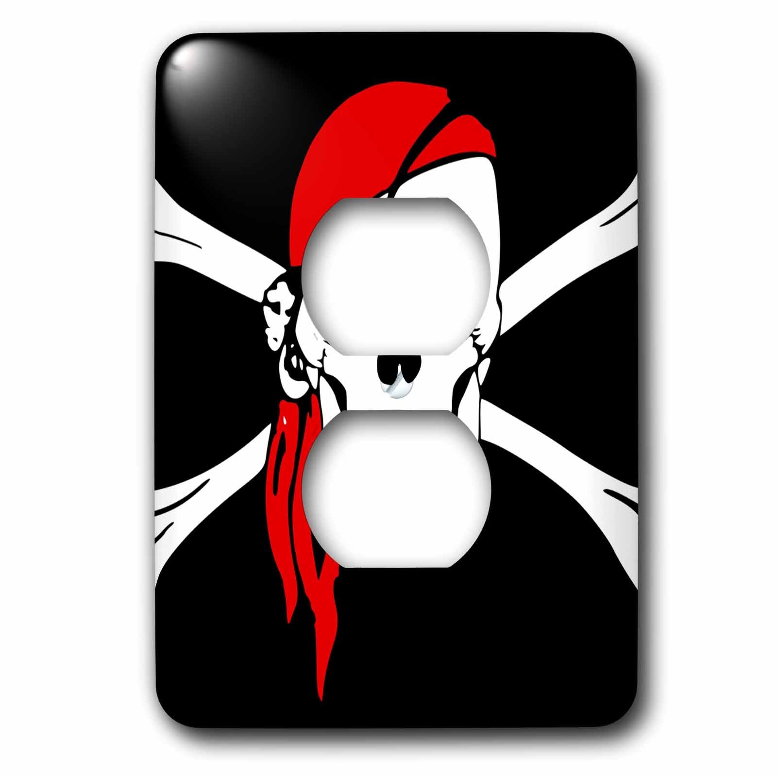 Cache de sortie crâne LSP_52730_6 pour remplacer une plaque d'interrupteur par un style pirate