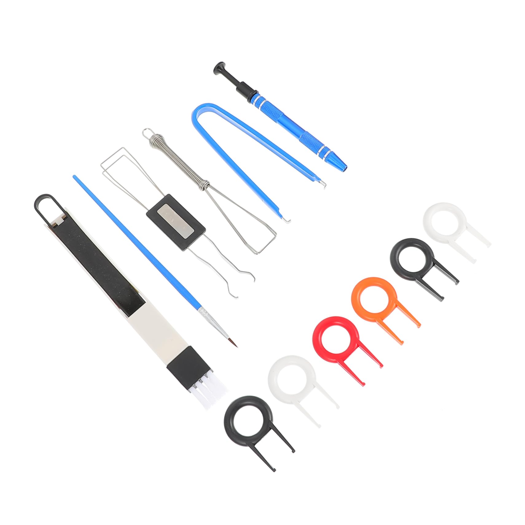 balacoo 1 Set Keycap Puller Keyboard Cleaning Brush Mechanical Keyboard Maintenance Kit for Easy Keycap Removal and Cleaning Durable Tools for Use