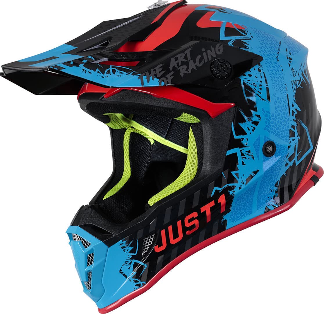 Just1 J39 Thruster Motocross Helmet Blue Orange