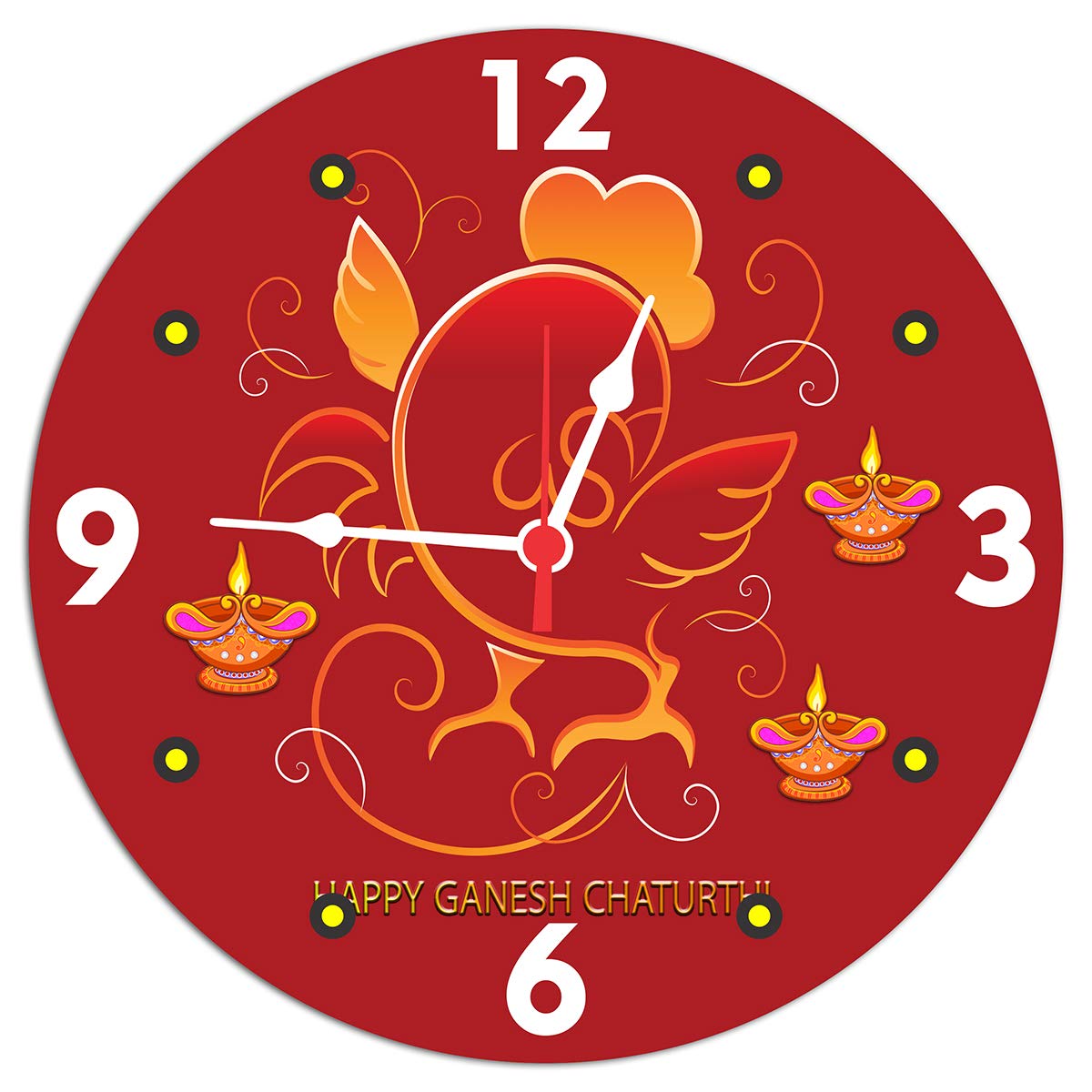 Buy Eloda Decorative Wall Clock, Analog Wall Clock, Round Clock, Wall