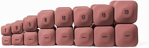 Miniatura 19 de WeGym SafeGrip Square Dumbbells with Anti Slip Handles, Aesthetic Free Weights for Home Workouts, Stable Design Prevents Rolling during Floor