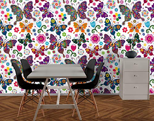 Image of DECOR PRODUCTION Self Adhesive Wallpaper Wall Sticker for Home Decor, Living Room, Bedroom, Hall, Kids Room, Play Room (PVC Vinyl, Water Proof 50 sq.ft) 16x90 Inches Each Strip