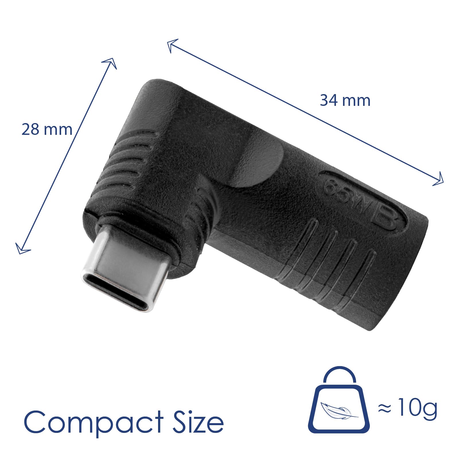 AKYGA Ładowarka Plug for Notebook Power Adapter AK-ND-D14 65W 3,5 x 1,35 mm/USB-C Black