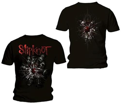 Slipknot Camiseta Shattered Hombre Pequeña Negro, Negro -