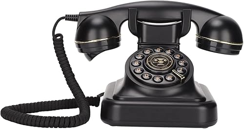 Teléfono fijo retro vintage, elegante teléfono retro europeo de moda, teléfonos decorativos para dormitorio, estudio, oficina, cafetería, bar,