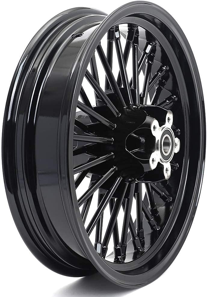 TOFR 16 inch Chrome Rear Wheel Rim Fat King Spokes Tubeless For Harley Touring 1984-2008 FLHR Road King FLHX Street Glide FLTR Road Glide FLHTC Electra Glide 2000 2001 2002 2003 2004 2005 2006 2007