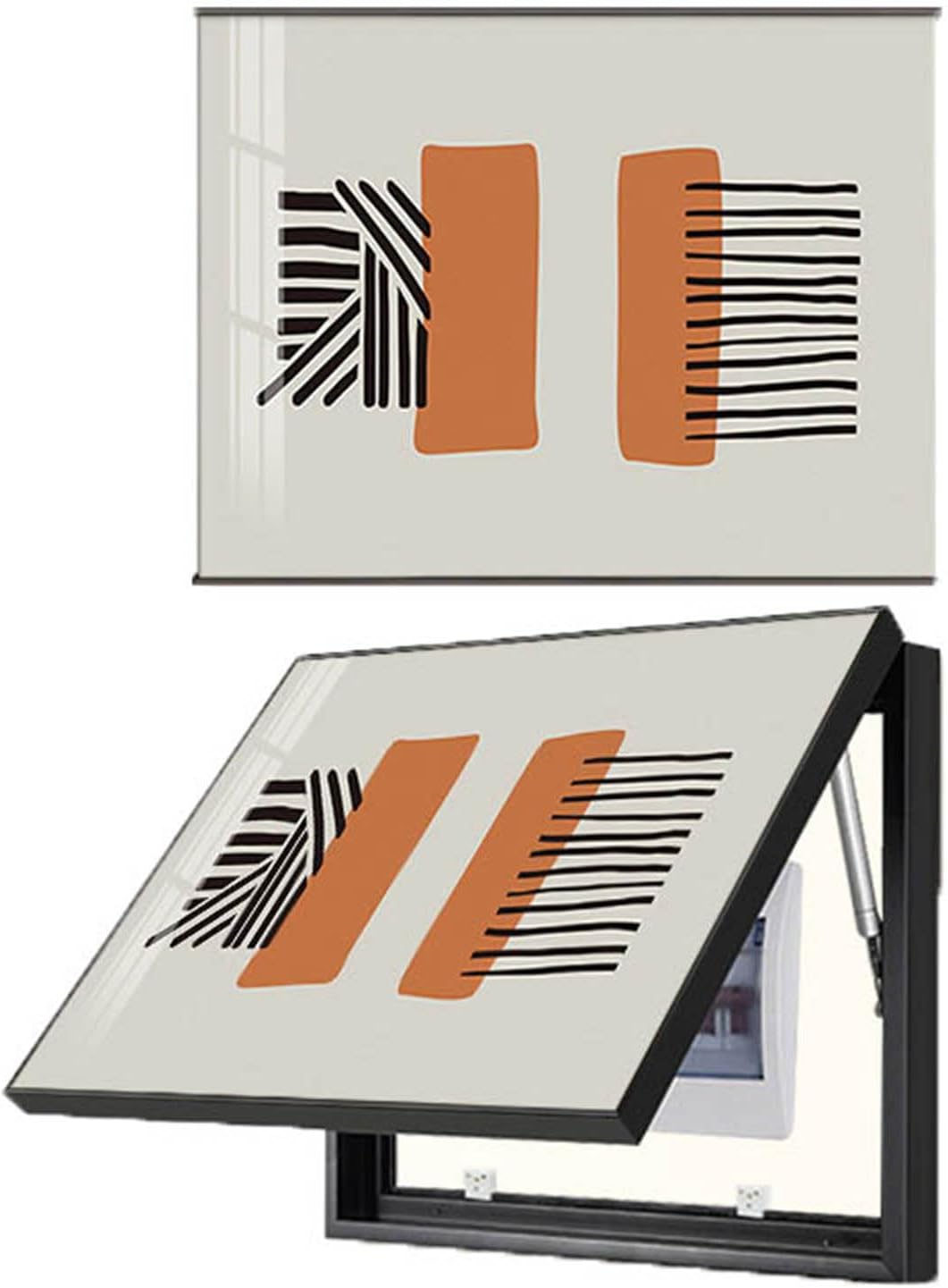 Wall Mounted Electrical Panel Cover, Distribution Box Hide Paintings,Modern Decorative Electric Box Cover, Meter Decoration Box Electric,70x50cm/27.6x19.7in (A14 55x45cm/21.7x17.7inch) (A19 55x45cm
