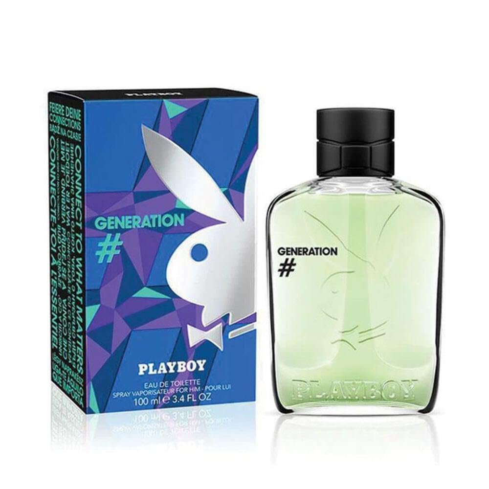 Playboy Generation Eau de Toilette Spray for Men, 3.4 Ounce