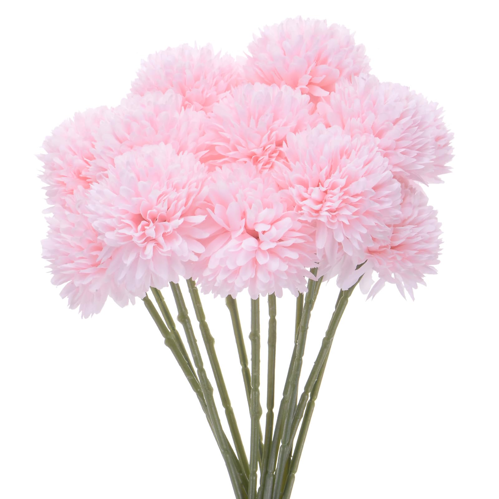 M METERXITY 12-Pack Artificial Chrysanthemum Ball Flowers