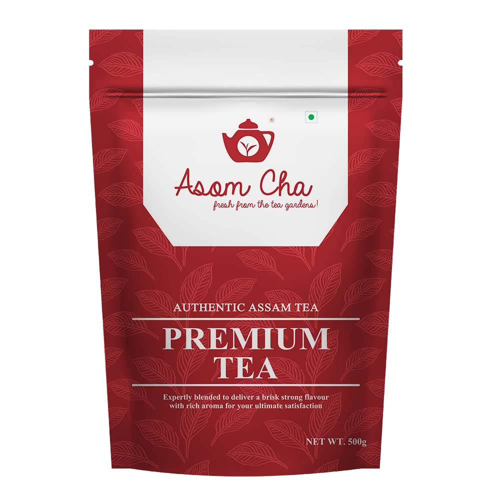 Asom Cha Premium Tea 2kg [500g x 4] | Authentic Assam CTC Black Tea | Kadak Chai Patti | Strong Regular Tea | Fresh from the Tea Gardens |Pack of 4| Each Pack - 500 Grams (2kg) (B09CMWFZ34) Amazon Price History, Amazon Price Tracker