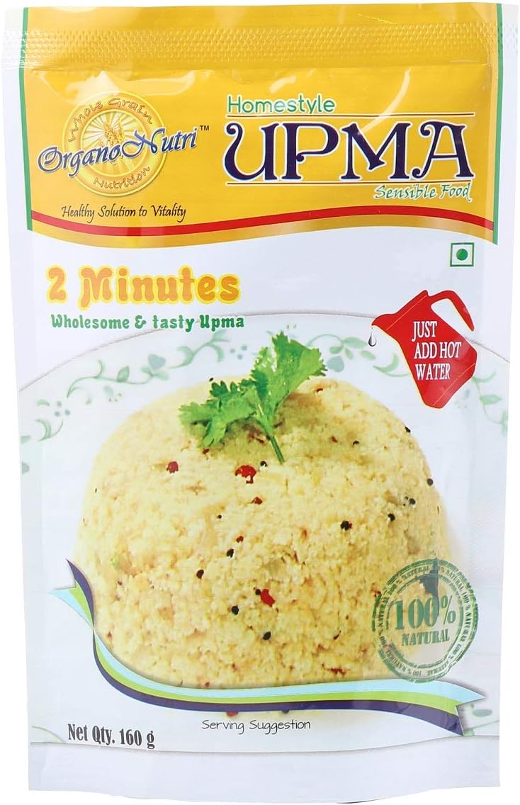 Organo Nutri Delicious And Tasty Homestyle Upma Mix -5 Packs/800 G