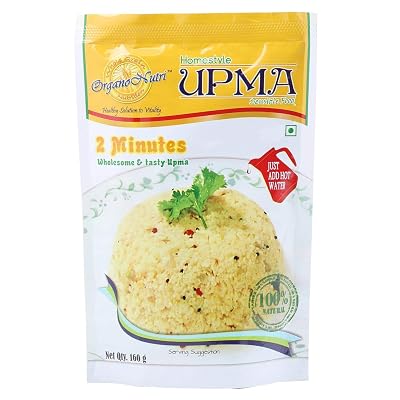 Organo Nutri Delicious And Tasty Homestyle Upma Mix -5 Packs/800 G
