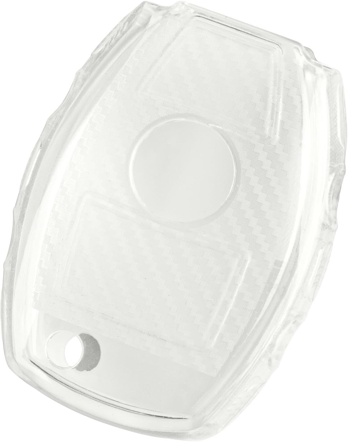 TANGSEN Key Fob Case TPU Cover Compatible with Mercedes Benz A B C CLA CLS E G GL GLA GLC GLE GLK GLS SL SLC SLK SLS AMG Viano Transparent Carbon Fiber Texture Transparent Button Protective Key Shell - Image 6