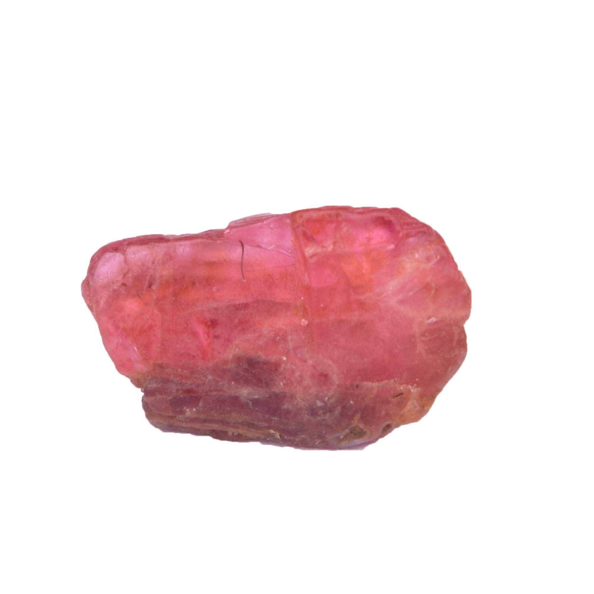 August Birthstone Certified Spinel Red Rough Rock Crystal Loose