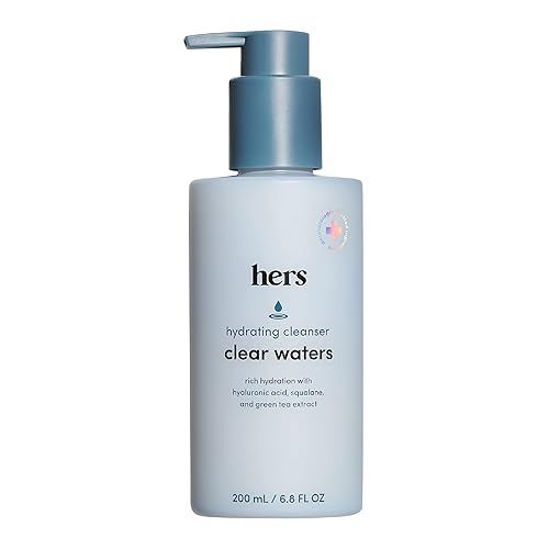 Hers Clear Waters Limpiador Hidratante - Limpiador de escualano hecho para todo tipo de piel - Apoya el pH natural de la piel - Contiene ácido