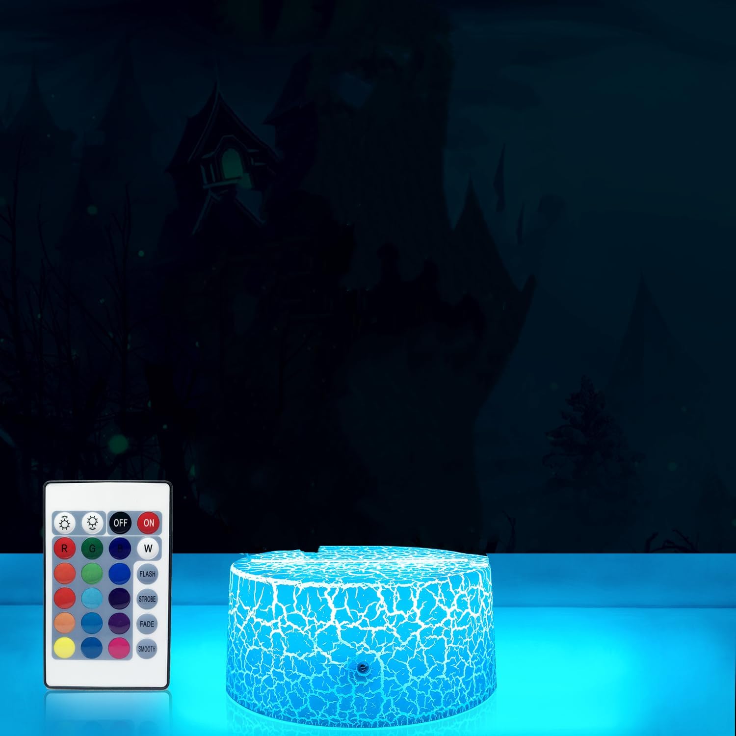 YAOMYLT Coraline Night Light for Kids Coraline Merch for Room Decor with Remote & Smart Touch 16 Colors Changing Dimmable Bedside Lamp as Christmas Halloween Birthday Gifts for Girls and Boys