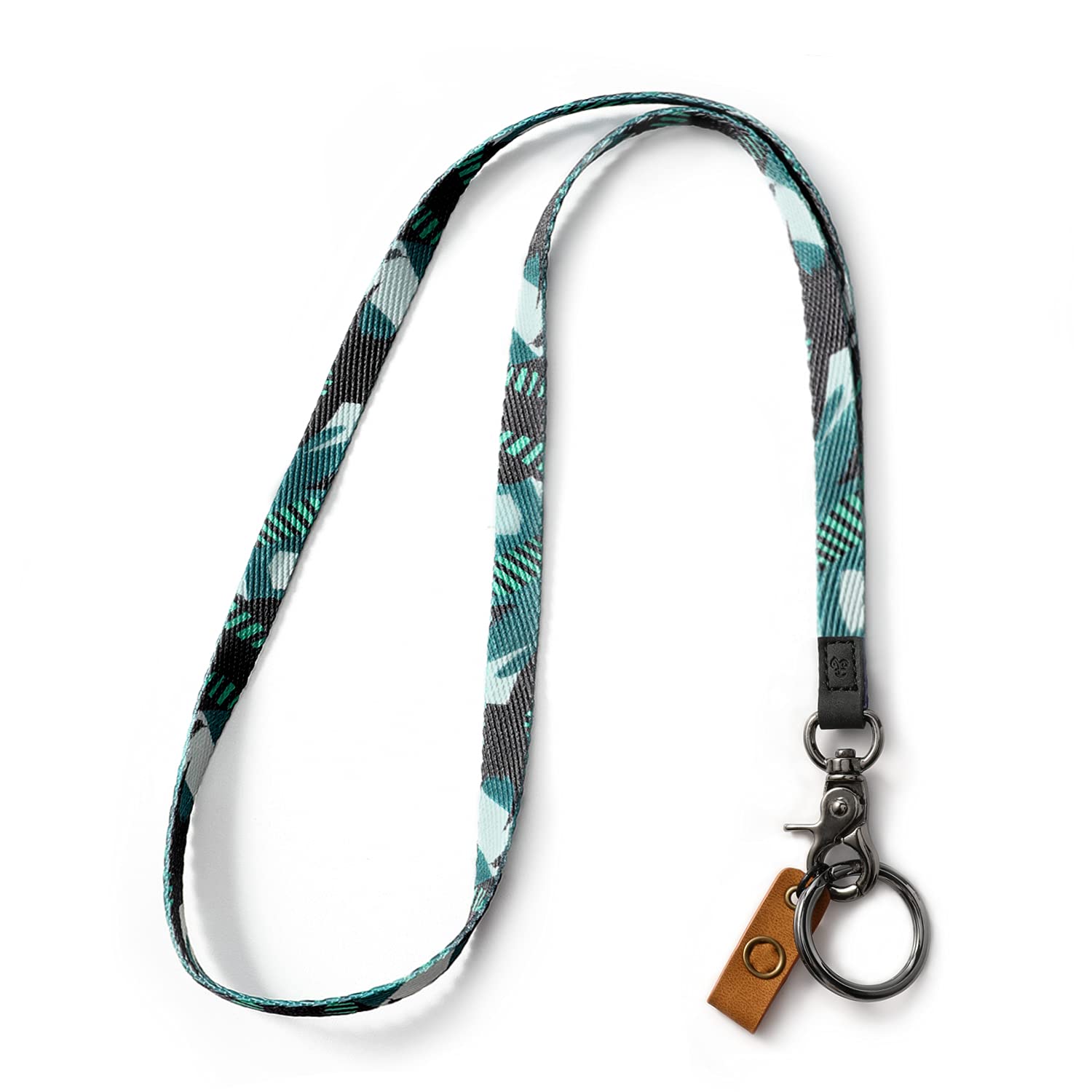 MNGARISTA Neck Lanyard for Keys, Floral Key Lanyard for Women, Durable ID Lanyards with Keyring and Clasp for ID Badges, School ID or Wallets,