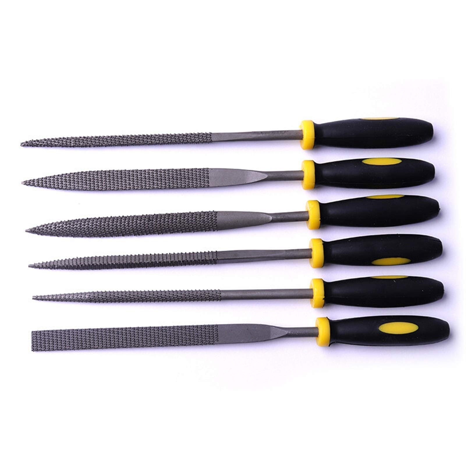 Limas de metal for acero, herramientas mecánicas, Lima de escofina de metal, 6 piezas, 4 x 160 mm, lima de carpintería, cortador de limas, herramienta de reparación de limas, joyería, herramienta de p