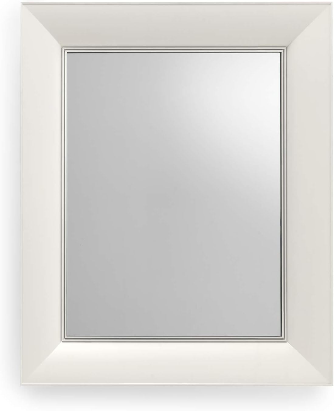 Kartell 8300/E5 Francois Ghost Mirror by Phillippe Stack, Pack of 1, Matte White