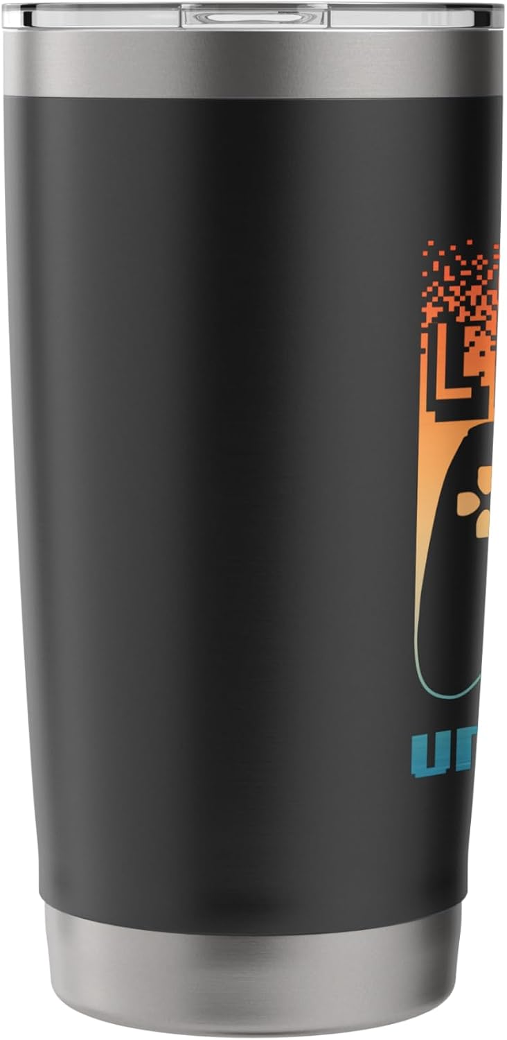 39th Birthday For Men Level 39 Unlocked Gamer 39 Year Old Stainless Steel Insulated Tumbler image 4