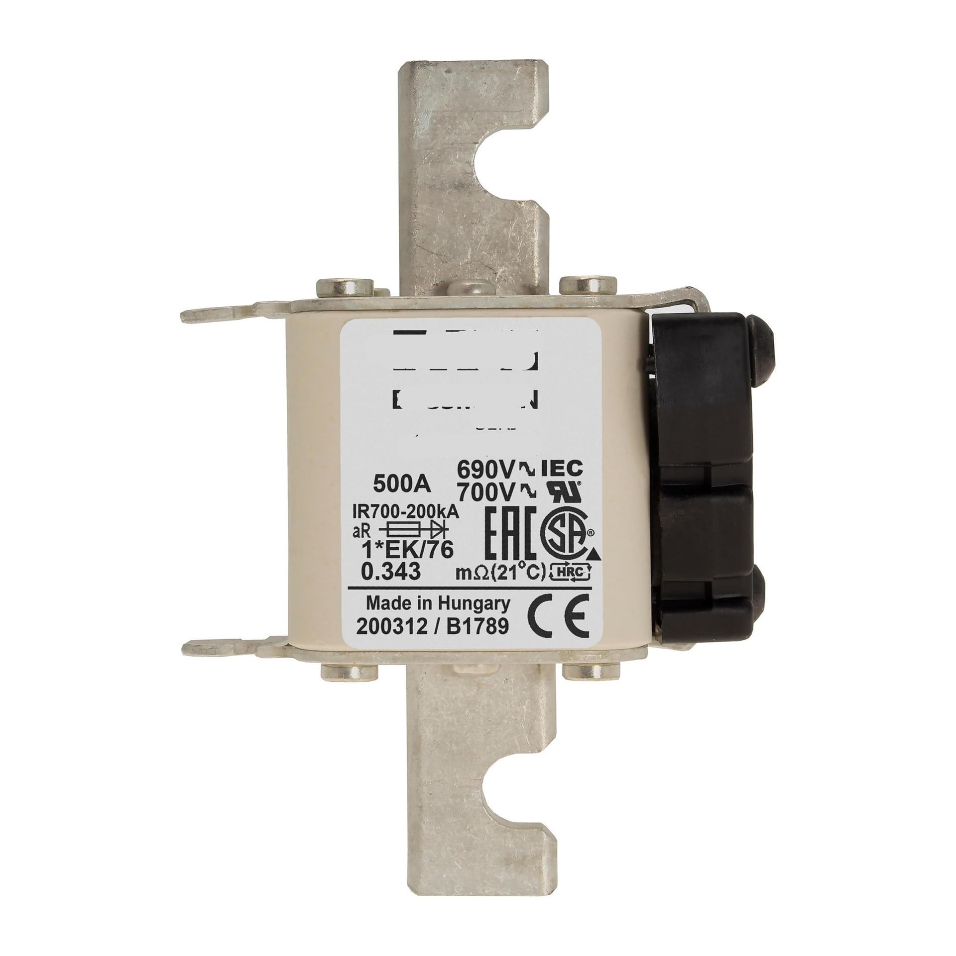 Fusible 170M3369 400A 690V AC ultra-rapide taille compacte 1
