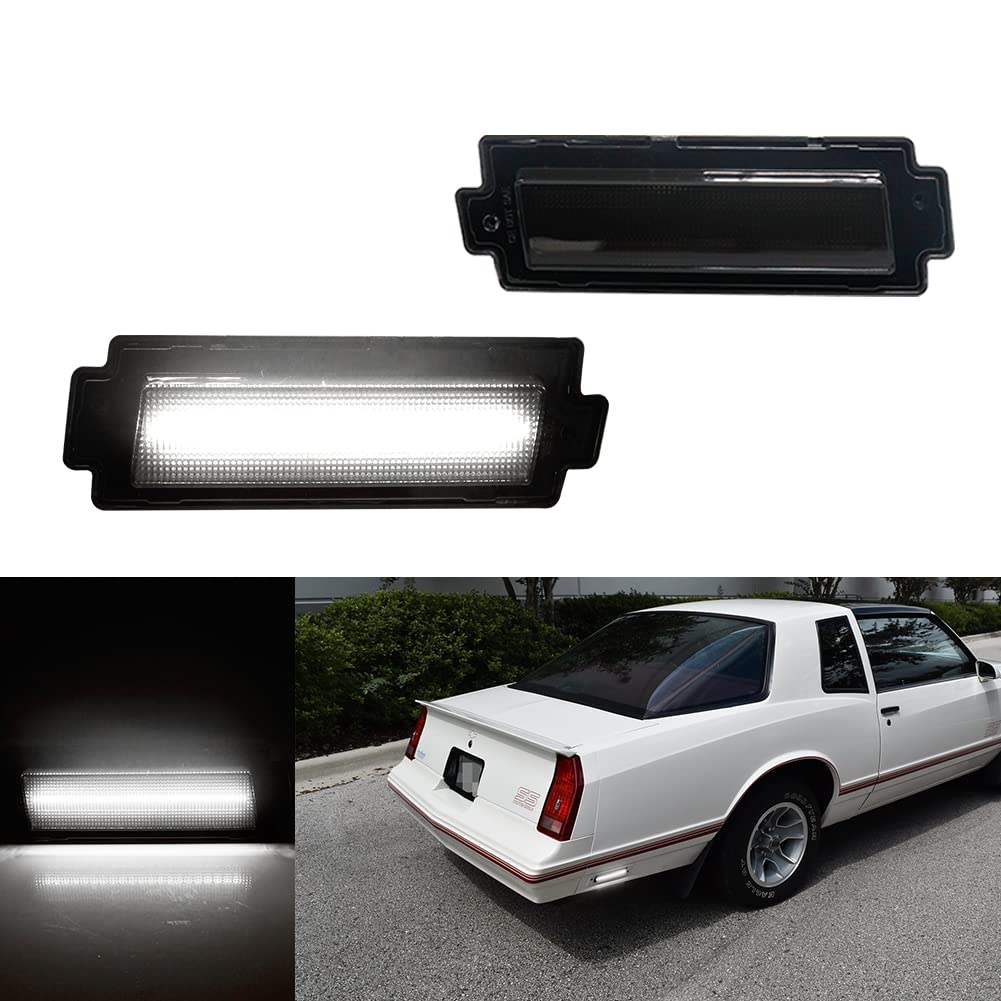 Front Turn Signal Housings Smoked Front Turn Signal Light Housings For 1981-1988 Chevy Monte Carlo SS - Pair, DOT/SAE Approved, No Bulbs Included LED Housing Replacement
