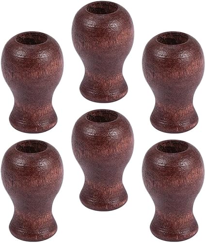 HOMSFOU 6 borlas de cordón de madera, persianas de ventana, borlas de cordón para colgar, pomos de cuerda para colgar, para cortinas romanas,