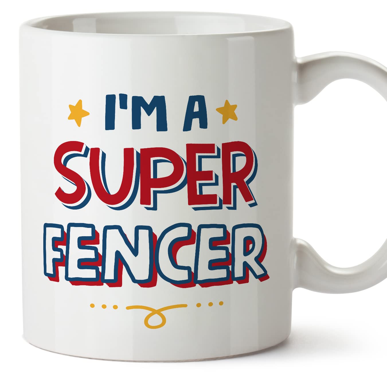 MUGFFINS Fencer Mug - in English - I'm Super - Funny Gift for Colleagues - Ceramic 11oz Mug โ image 1