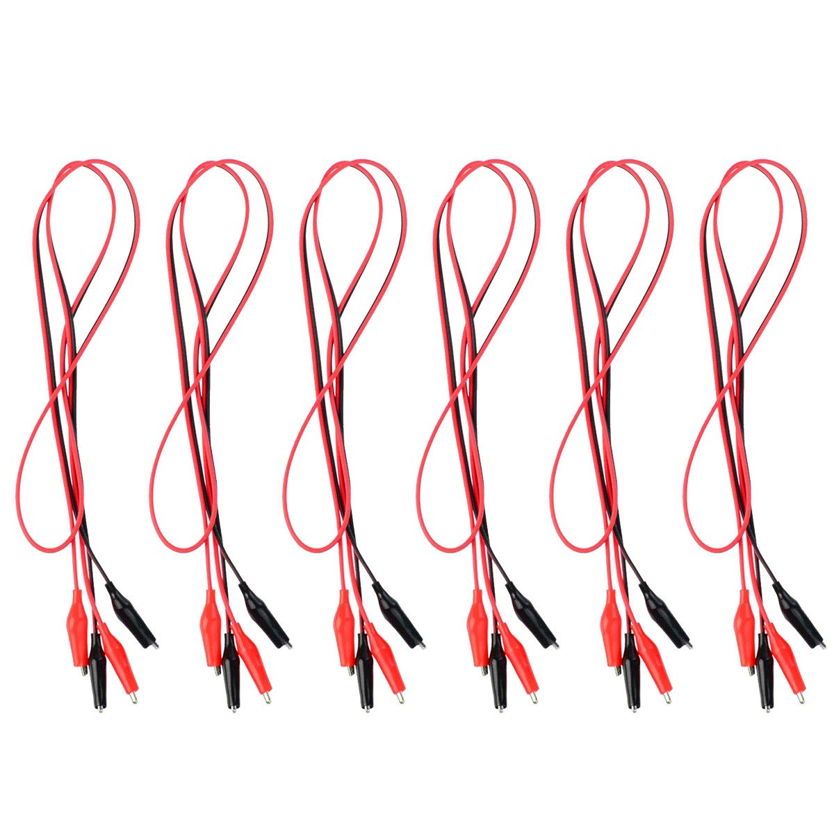 Buy Wobe 6 Groups 1M Test Leads Set with Alligator Clips 39inches