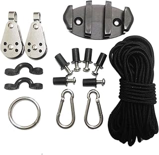Anchor Kit For Kayaks, Water Sports Anchor Kit Kayak Bungee Cord Set Stainless Steel Anchor Trolley System For Canoe Kayak Raft Sailboat