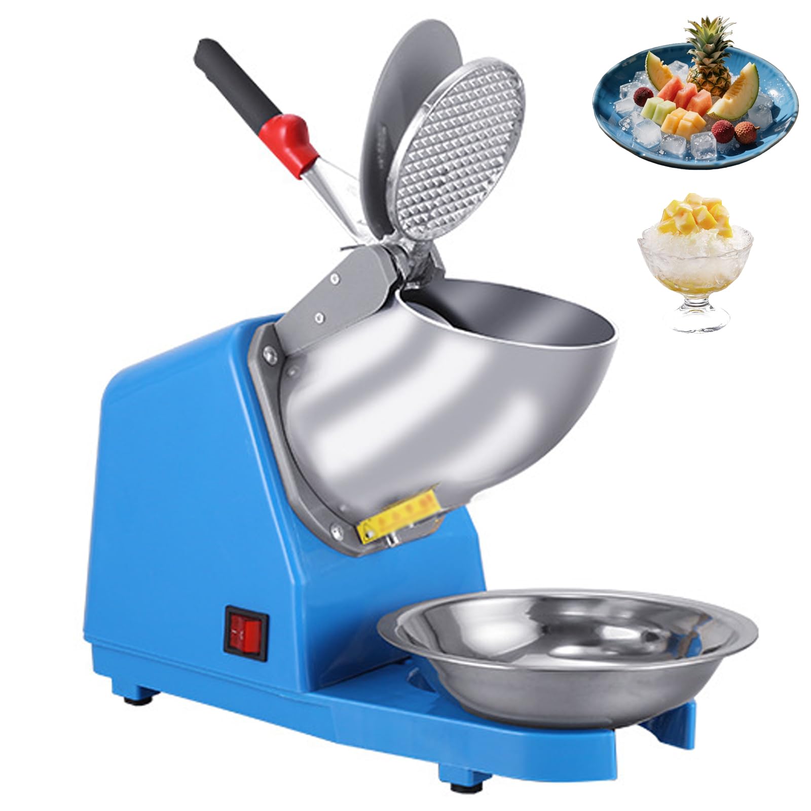 Broyeur à glace électrique machine à cône de neige commerciale réglable