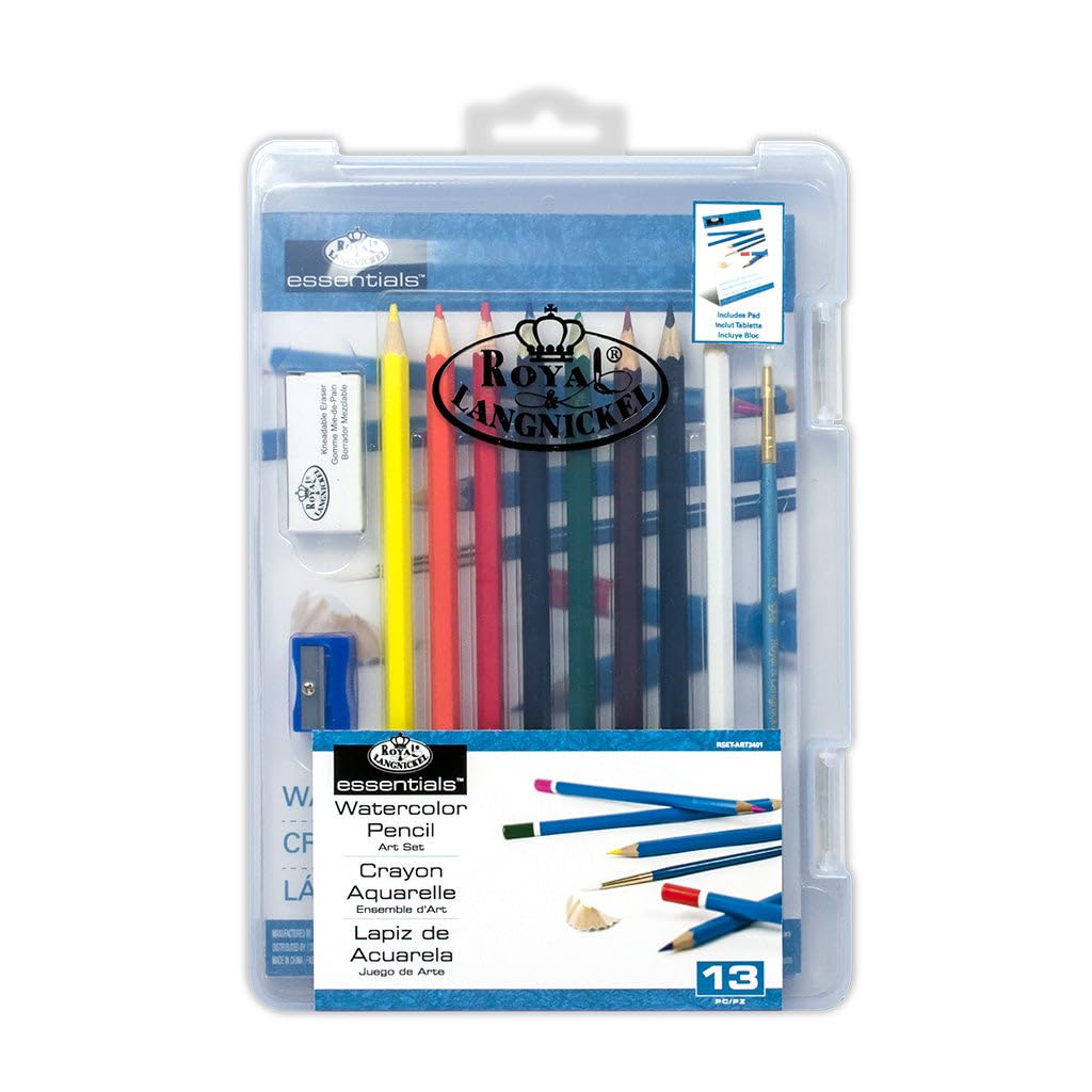 Royal Brush Clearview Mini Art Set Watercolor Pencil 13-Piece, Weiß