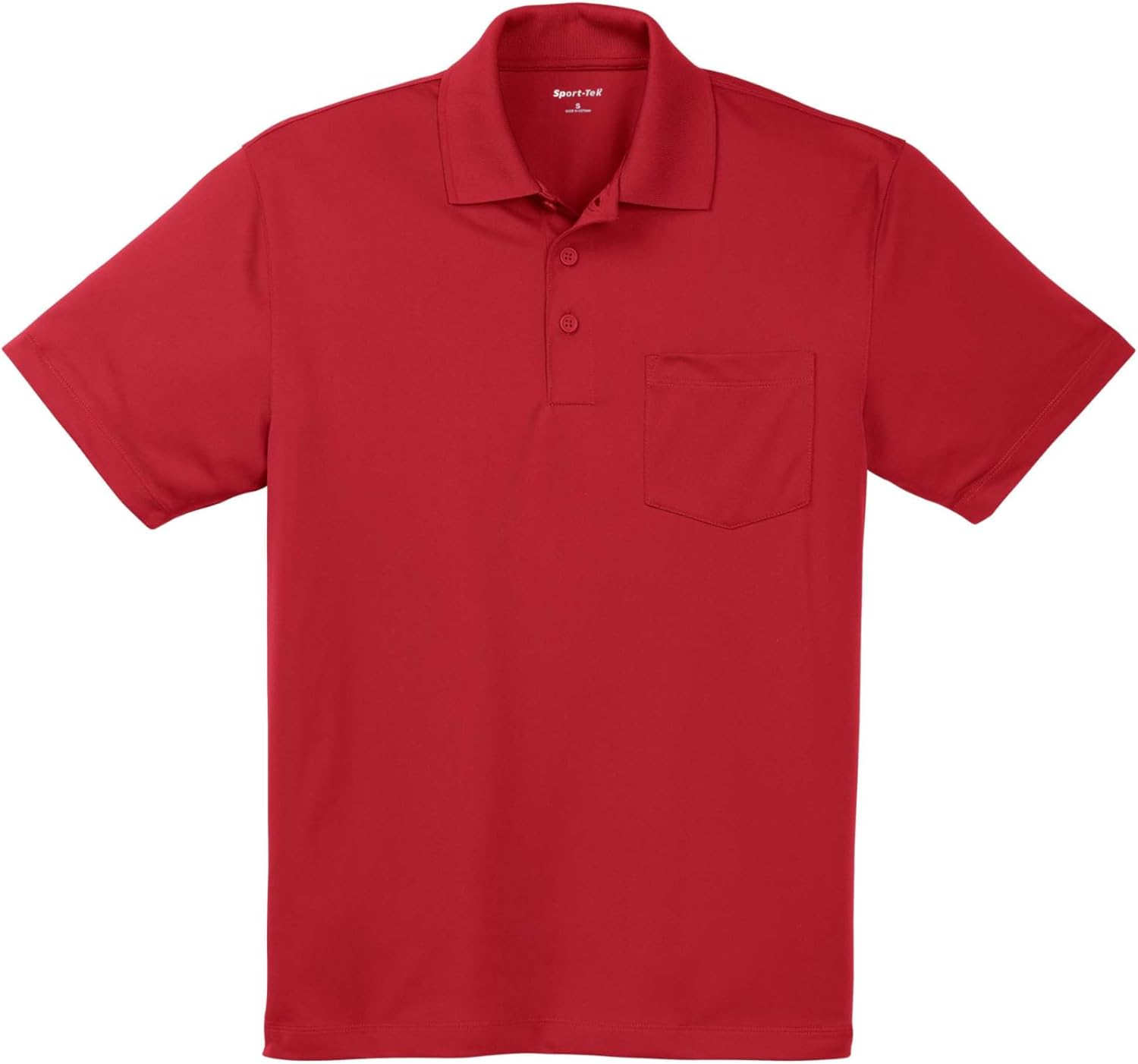 SPORT-TEK Unisex Micropique Sport-Wick Pocket Polo | Short Sleeve Collared Shirt for Men & Women
