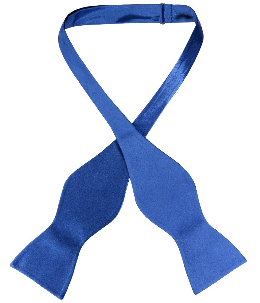 Biagio SELF TIE Bow Tie Solid ROYAL BLUE Color Men's BowTie