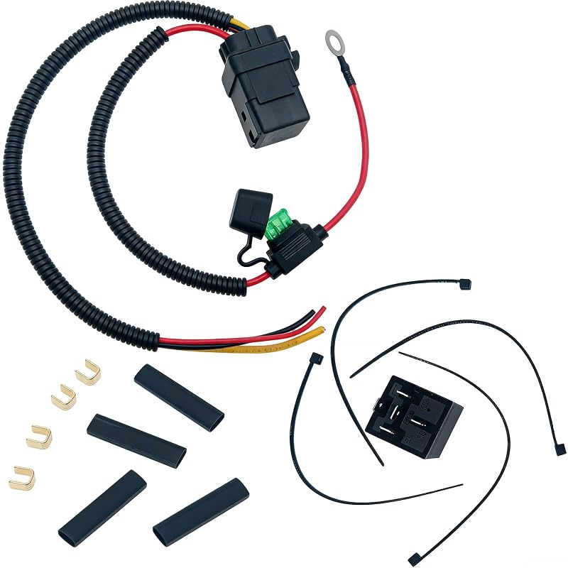 Kit de fiação do relé da bomba de combustível XYWZV 68269523AD para Dodge Ram 1500, Durango, Grand Caravan, Chrysler Town & Country e Jeep Grand Cherokee – 1 kit