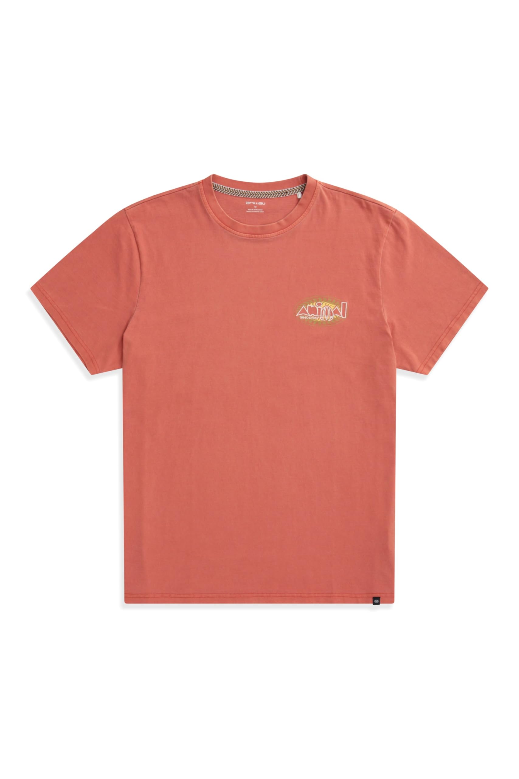 Animal Men's Burnt Orange Chase Cotton Relaxed T-Shirt - Lightweight & Breathable, Casual Wear Shirt - Spring Summer Walking, Holiday & Outdoors Xl