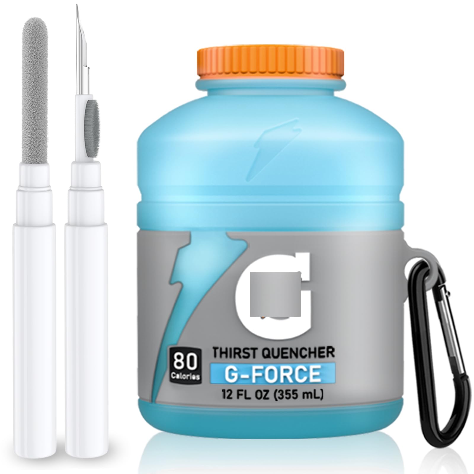 AIOPTOCute Case for Airpod 2/1 with Cleaner kit,3D Kawaii Silicone Airpod Case Cartoon Food Funny Protective Cover Accessories for Airpod 1&2 Gen Charging Case for Girls Boys-Sport Water