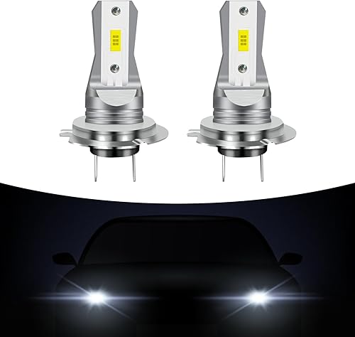 Miniatura 1 de 2 luces antiniebla LED H7 para automóvil, chip CSP de 1800 lúmenes, repuesto de luz halógena ultra brillante, tamaño mini 11, corriente constante,