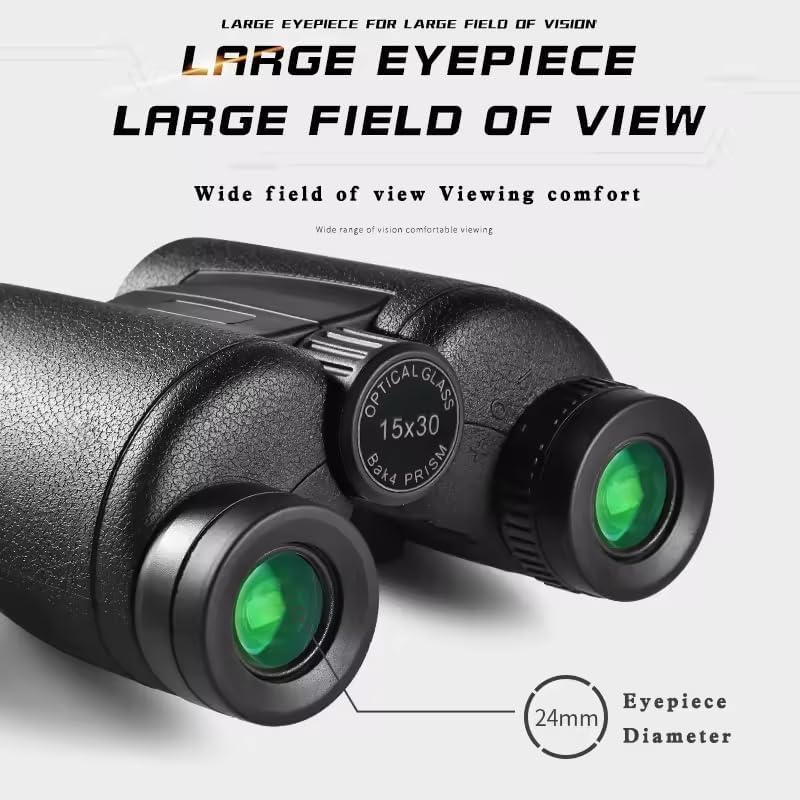 Image of 15x30 High Power Binoculars with HD Vision | Compact Design | Waterproof Body | Mobile Phone Attachment and Tripod Support | Suitable for Bird Watching Wildlife Observation Travel Hiking Sports