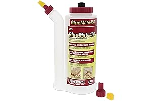 Milescraft Glue Mate 450- Precision Wood Glue Bottle with Anti-Drip Design, Dowel...