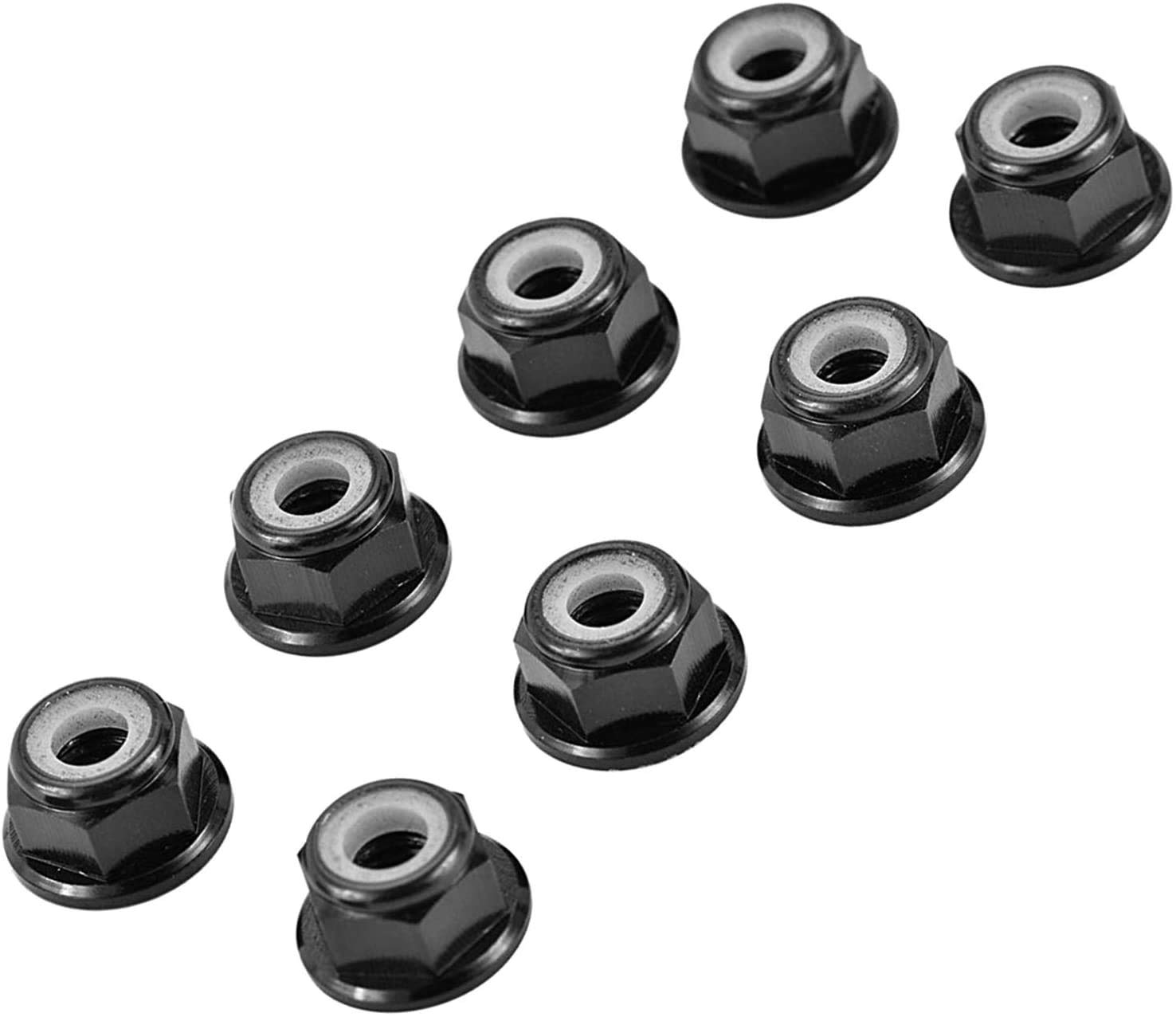 RCsupplier M5 Flange Nylon Nut Hex Nut Low Profile Nut Lock for