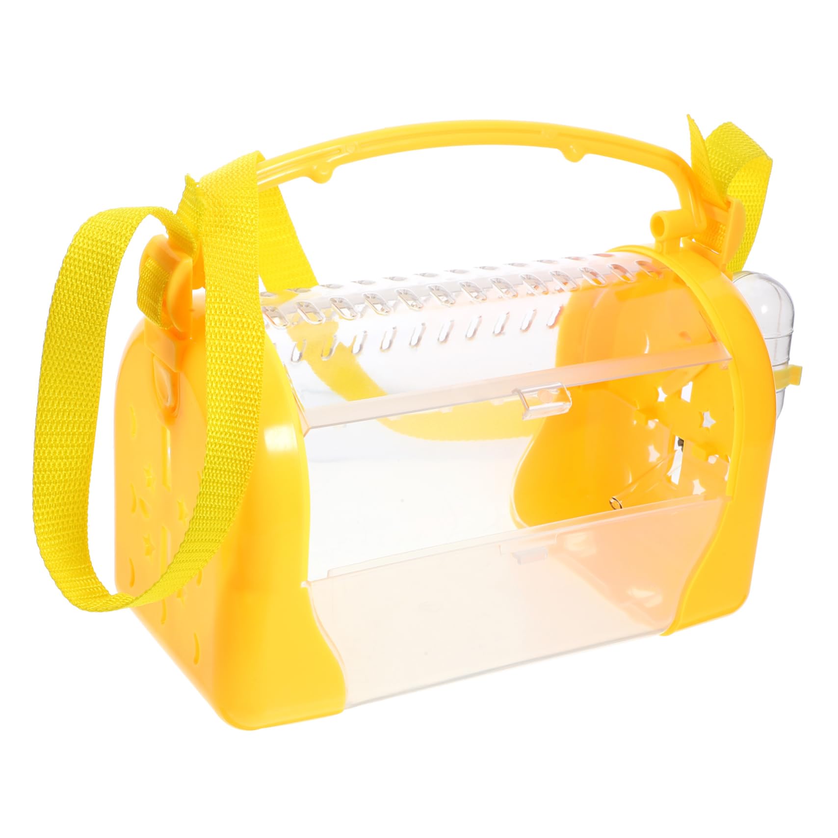 Hohopeti Portable Hamster Cage Travel Carrier for Small Animals with Food and Water Bowl Lightweight Design for Outdoor Use for Hamsters Mice and Ferrets